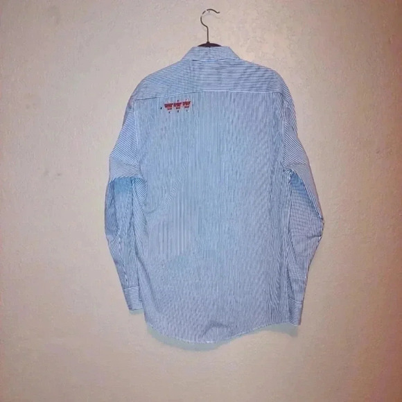 Las Olas Woman's Black Striped Gambling themed Shirt Size Medium - Picture 7 of 9